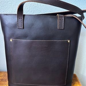 Portland Leather Full-size crossbody zippered tote